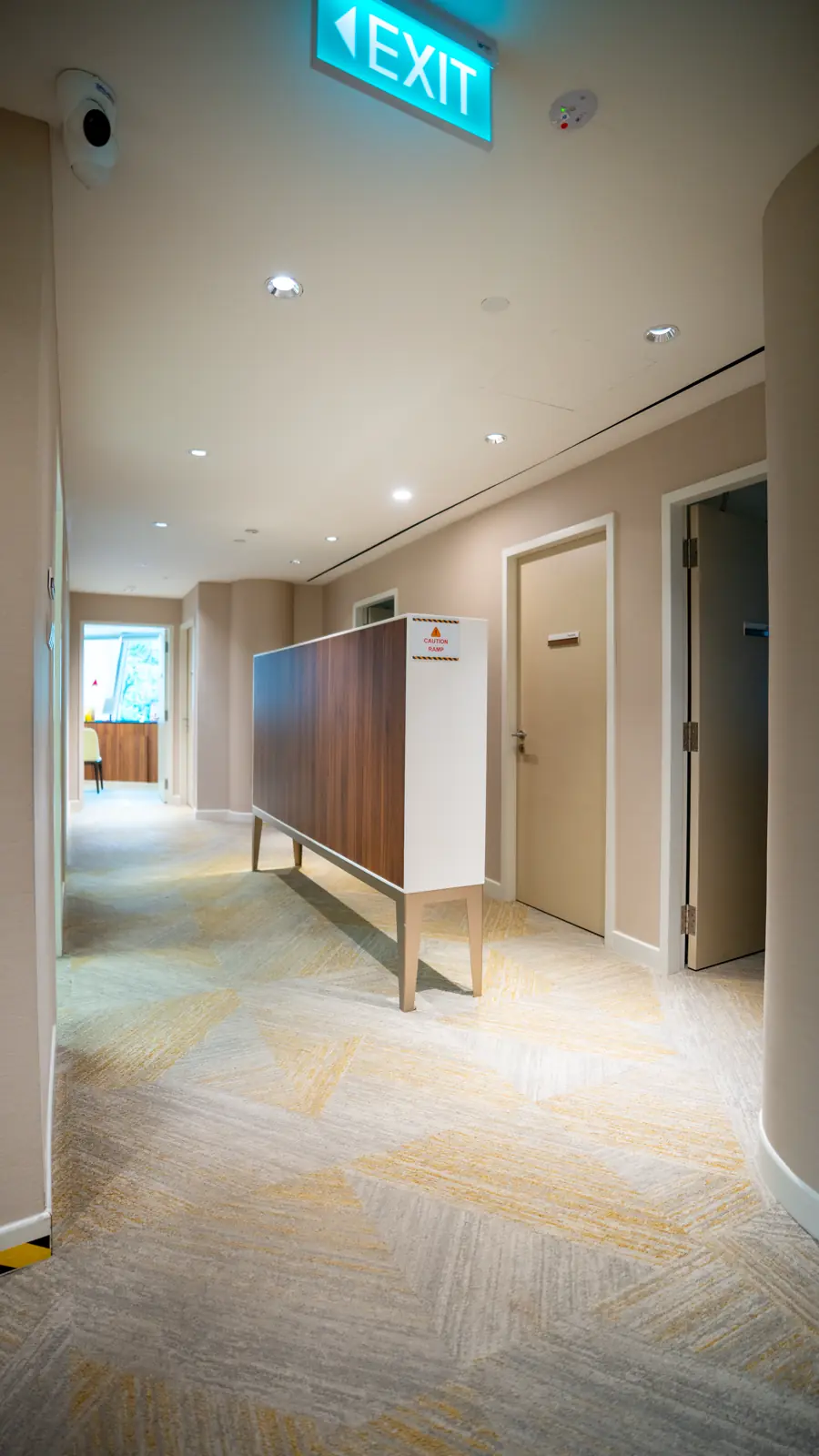 Corridor inside Fusion Medical, Wheelock Place