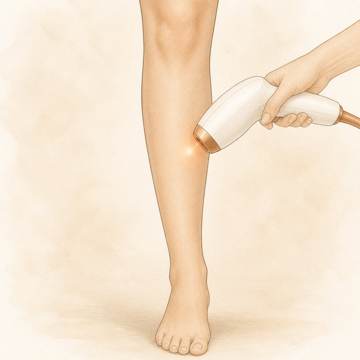 Editorial illustration representing hair reduction